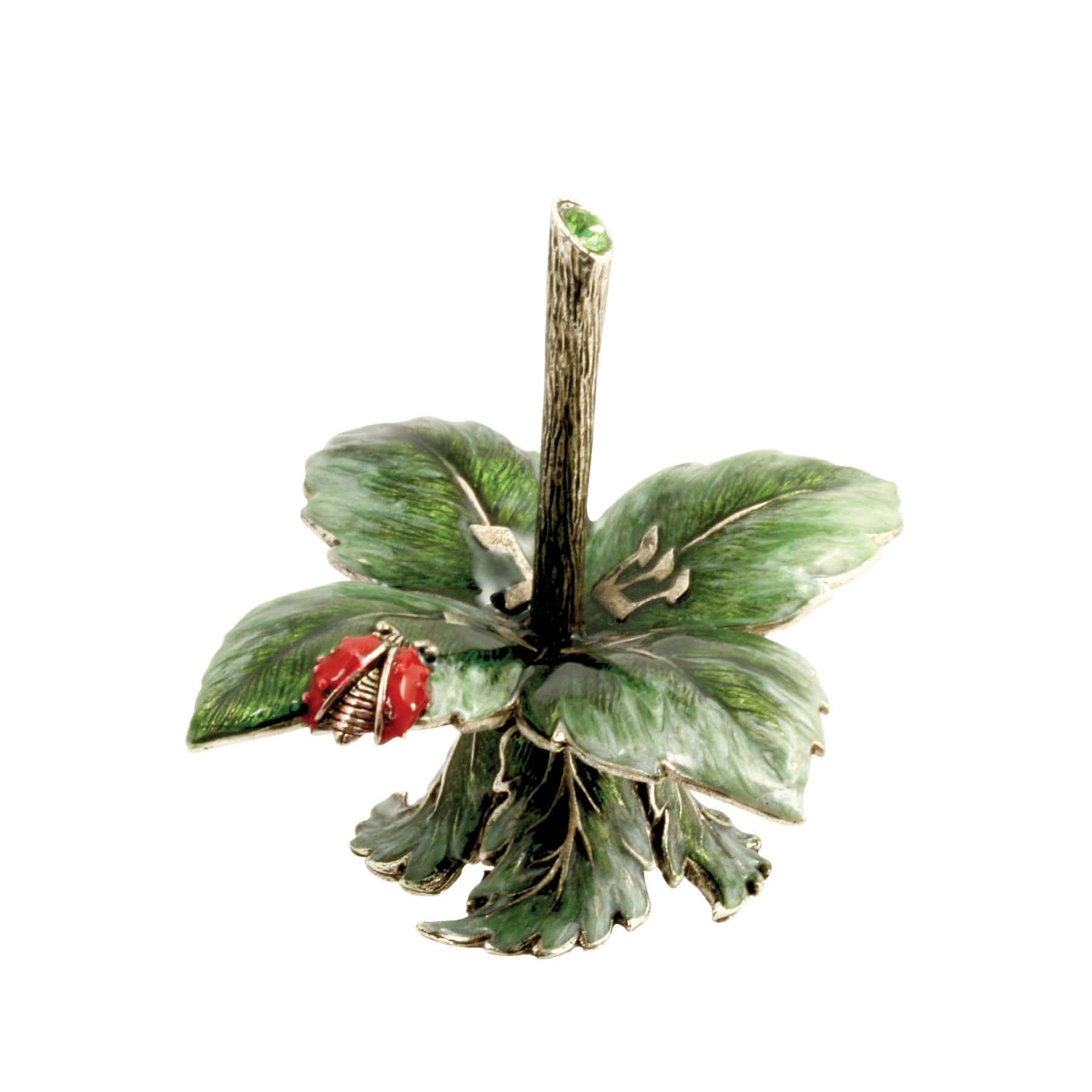 Quest Collection Dreidels Ladybug on Leaf Dreidel