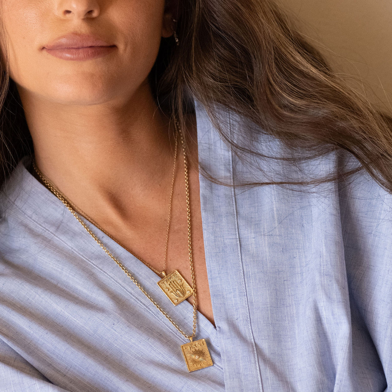 Hashem Is Your Guardian pendant, worn