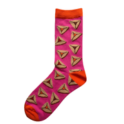 Bagels & Sox Socks Pink / One Size: US 7-12 Purim Hamantaschen Socks - Adults