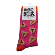 Bagels & Sox Socks Pink / One Size: US 7-12 Purim Hamantaschen Socks - Adults