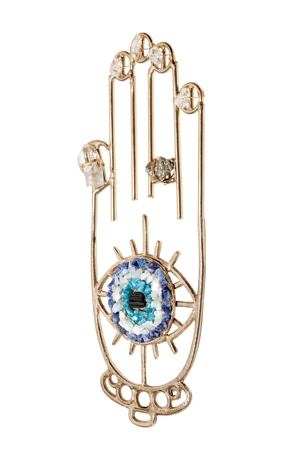 Ariana Ost - Hamsa Healing Crystal Grid Wall Hanging - ModernTribe