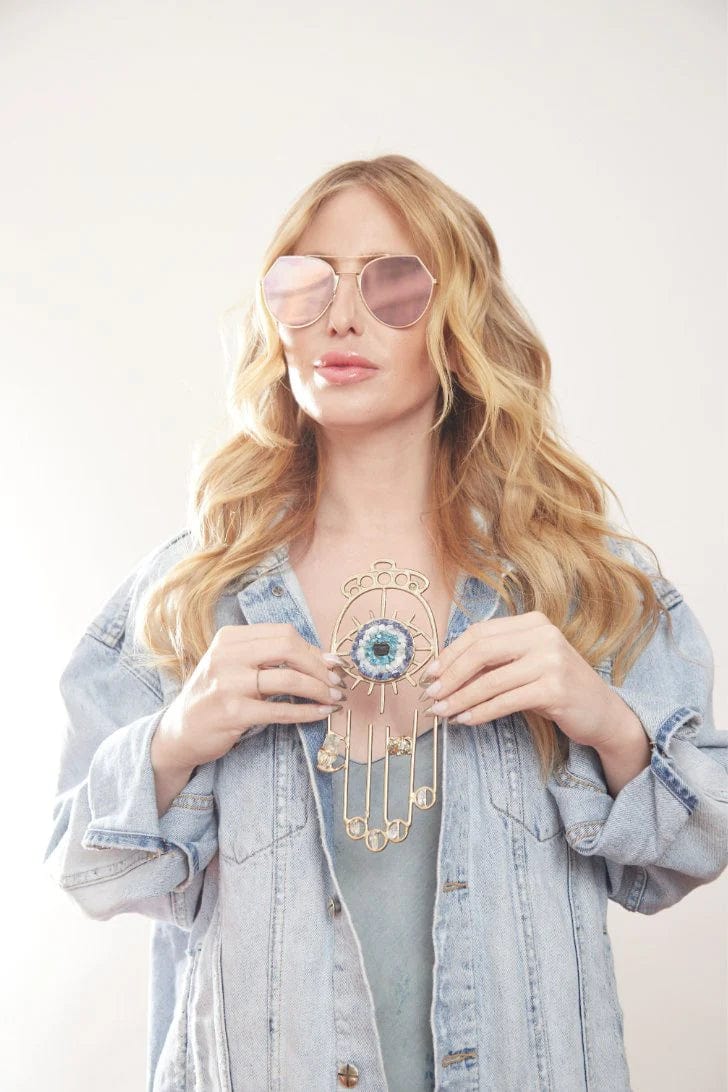 Ariana Ost - Hamsa Healing Crystal Grid Wall Hanging - ModernTribe