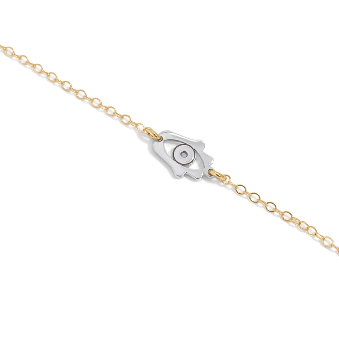 Miriam Merenfeld Jewelry - Mini Charm Necklace by Miriam Merenfeld - (Sterling Silver, Two - Tone or Gold - Vemeil) - ModernTribe