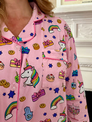Amy Kritzer Becker - Hanukkah Dreams Bamboo Adult Pajamas - (Unisex Sizes S - 4XL) - ModernTribe