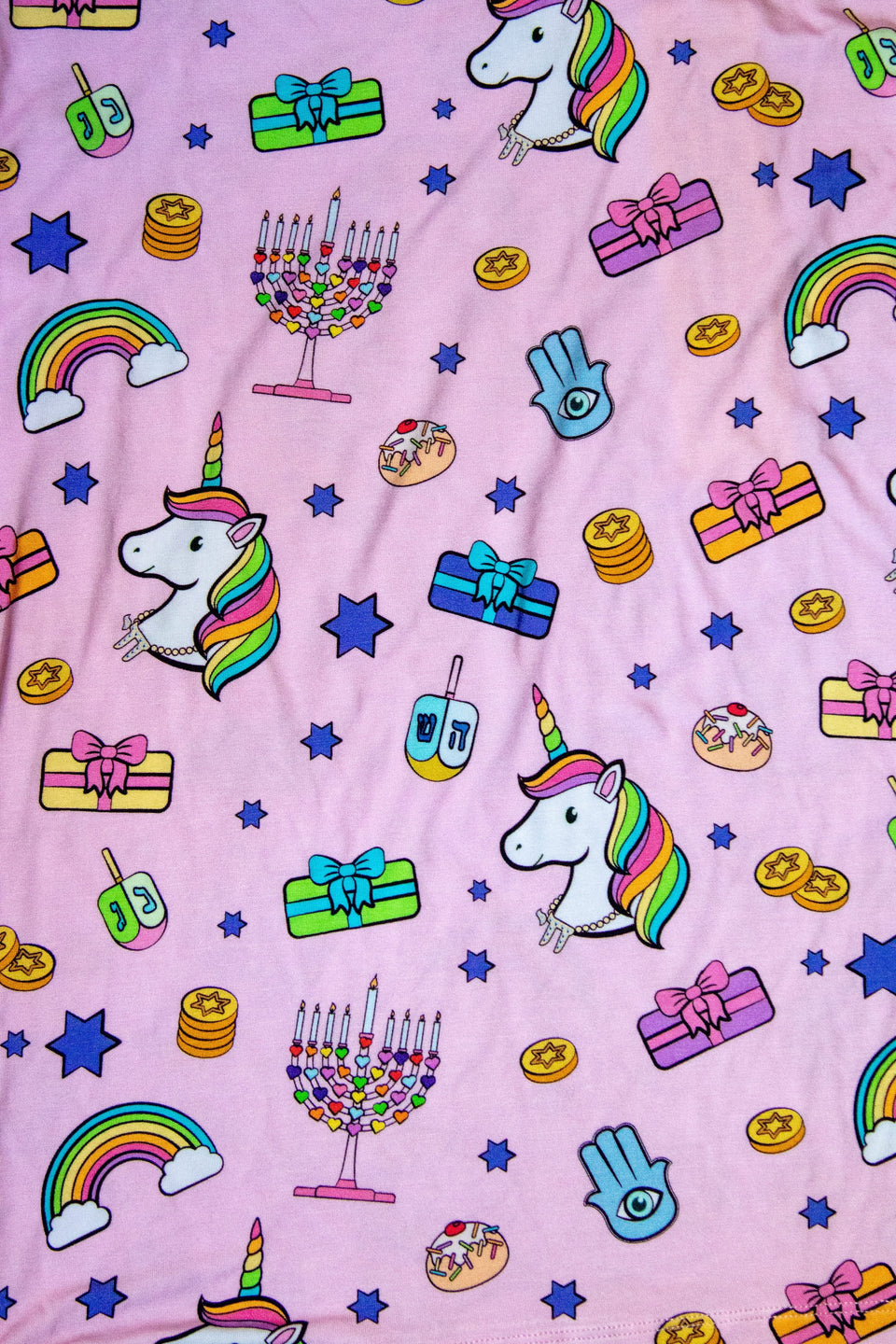 Amy Kritzer Becker Pajamas Hanukkah Dreams Bamboo Pajamas - (Kids Unisex Sizes 2T - 14)