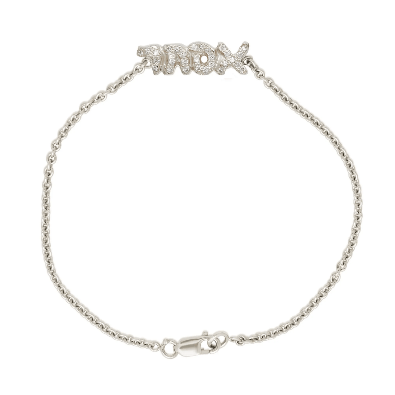 Elisa Solomon - Diamond Hebrew Name Bracelet by Elisa Solomon - Platinum or 14k Yellow, White or Rose Gold - ModernTribe