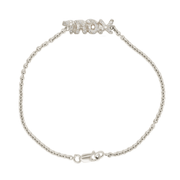 Elisa Solomon Bracelets White Gold Diamond Hebrew Name Bracelet by Elisa Solomon - Yellow, White or Rose Gold, or Platinum