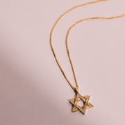 HOTCROWN - Eliahu Star of David Necklace - 14k Yellow, Rose or White Gold - ModernTribe