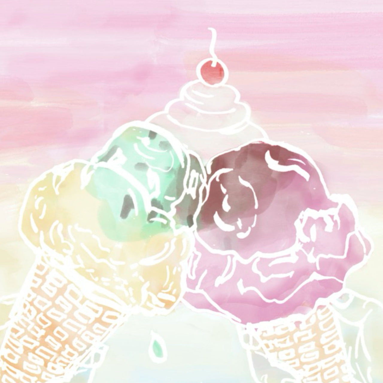 Mazel Mazel - The Ice Cream Lovers Ketubah - ModernTribe