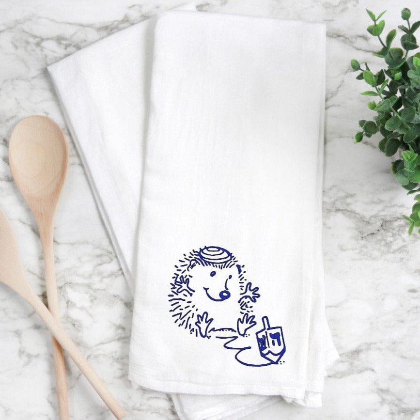 Amelia Who Could Fly Tea Towels Dreidel Hedgehog Tea Towel