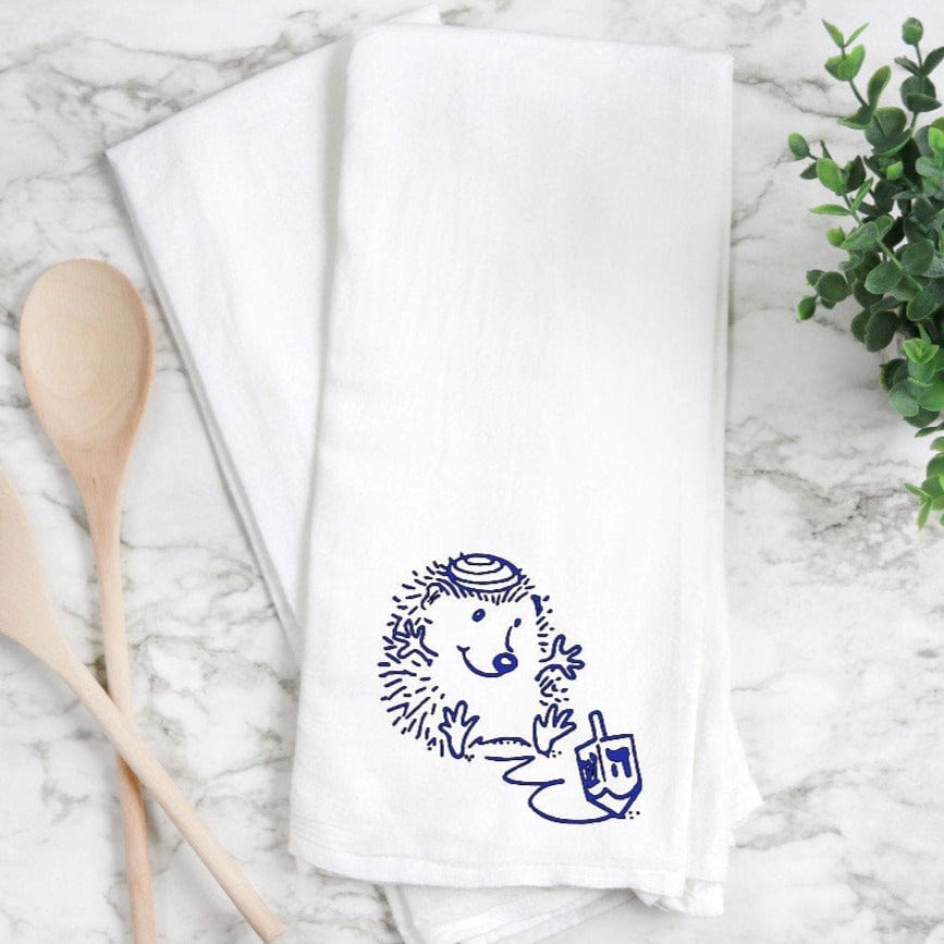 Amelia Who Could Fly - Dreidel Hedgehog Tea Towel - ModernTribe