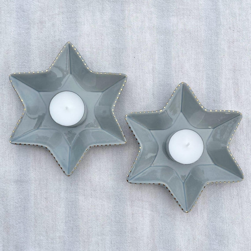 Nina Keramik - Star of David Tea Light Candle Holders by Nina Keramik - ModernTribe