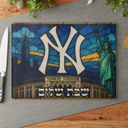 The Rabbi's Wife - Baseball Stained Glass Style Challah Board - (Choice of Team) - ModernTribe