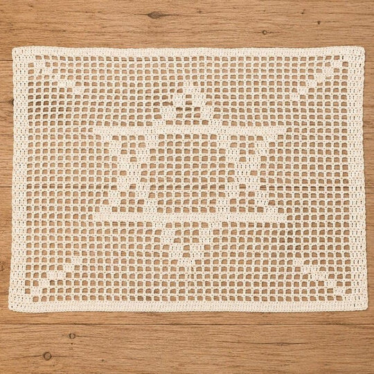 Star of David Crochet Challah Cover