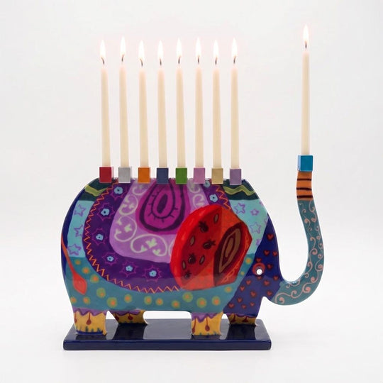 Elephant Menorah by Yair Emanuel