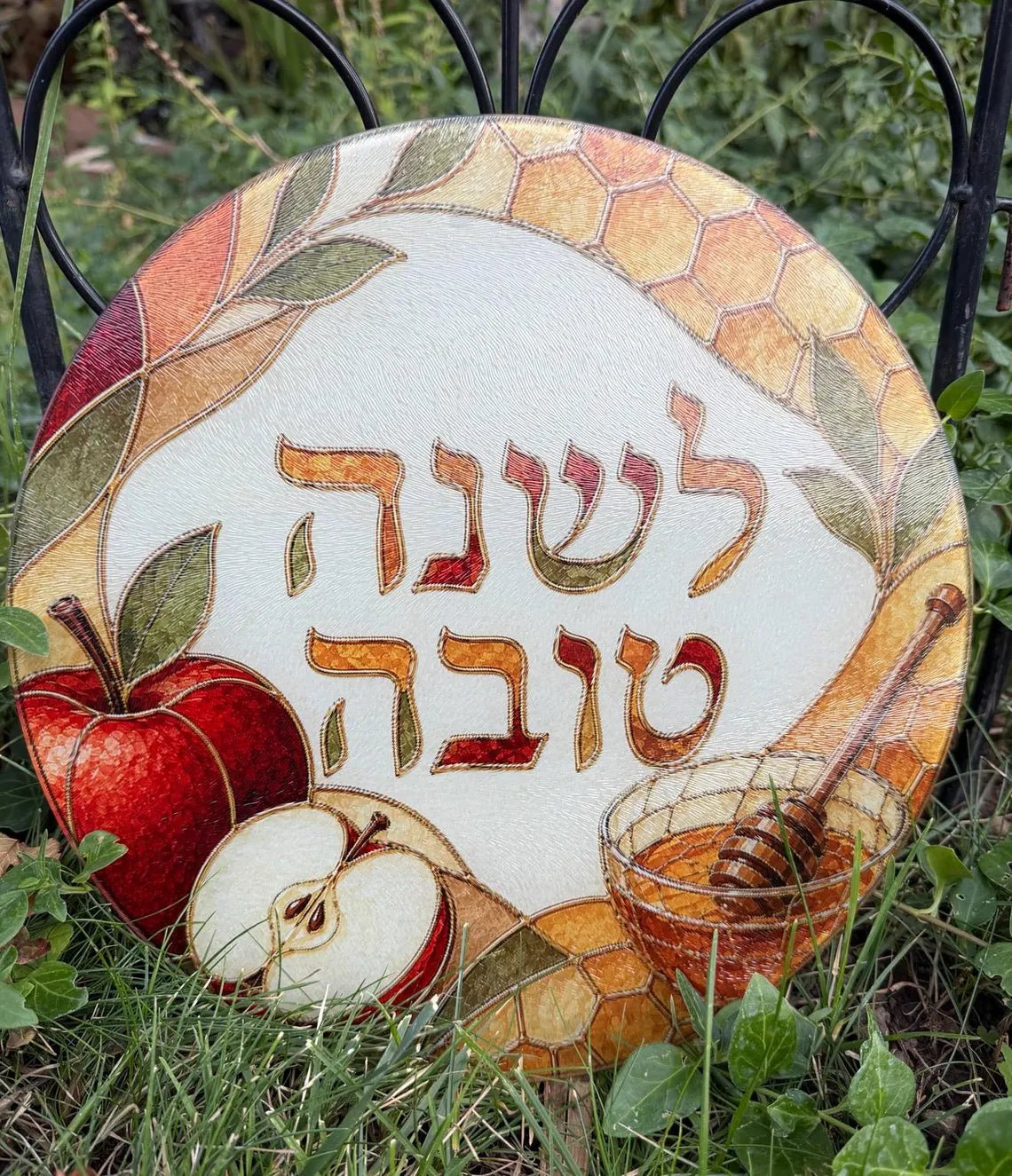 The Rabbi's Wife - Apples and Honey Round Challah Board - ModernTribe