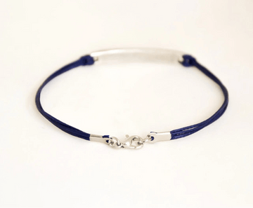 Shani and Adi Jewelry - Shema Israel Hebrew Bracelet on Dark Blue Cord - 7" or 8" - ModernTribe