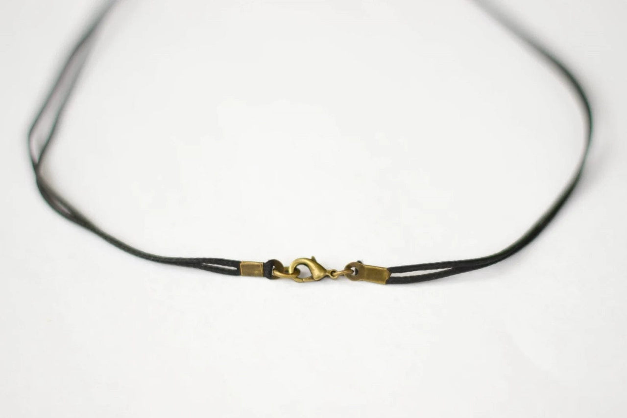Shani and Adi Jewelry - Brass Magen David Necklace on Black Cord - ModernTribe