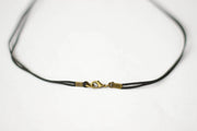 Shani and Adi Jewelry Necklaces Bronze Magen David Necklace on Black Cord