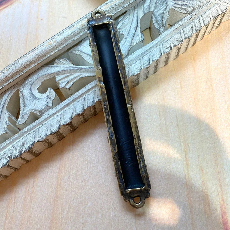 Michal Golan - Dark Blue Onyx Mezuzah by Michal Golan - ModernTribe