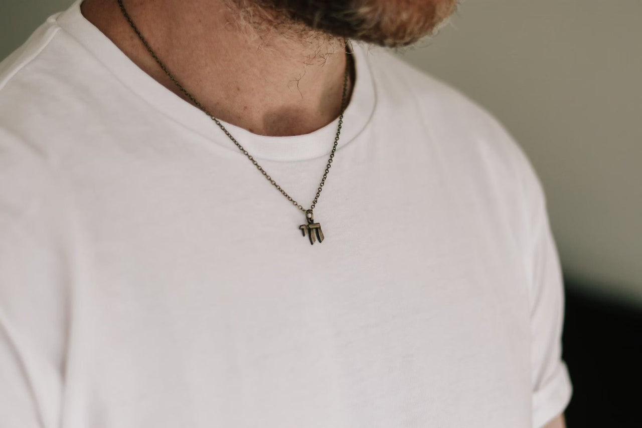 Shani and Adi Jewelry - Brass Chai Necklace - ModernTribe