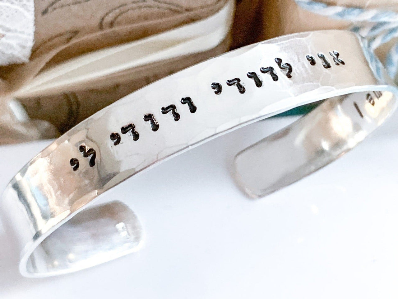Everything Beautiful - I Am My Beloved's Hammered Cuff Bracelet - Sterling Silver, Yellow or Rose Gold - ModernTribe