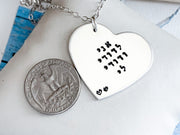 Everything Beautiful - I Am My Beloved's Heart Necklace - Sterling Silver - ModernTribe
