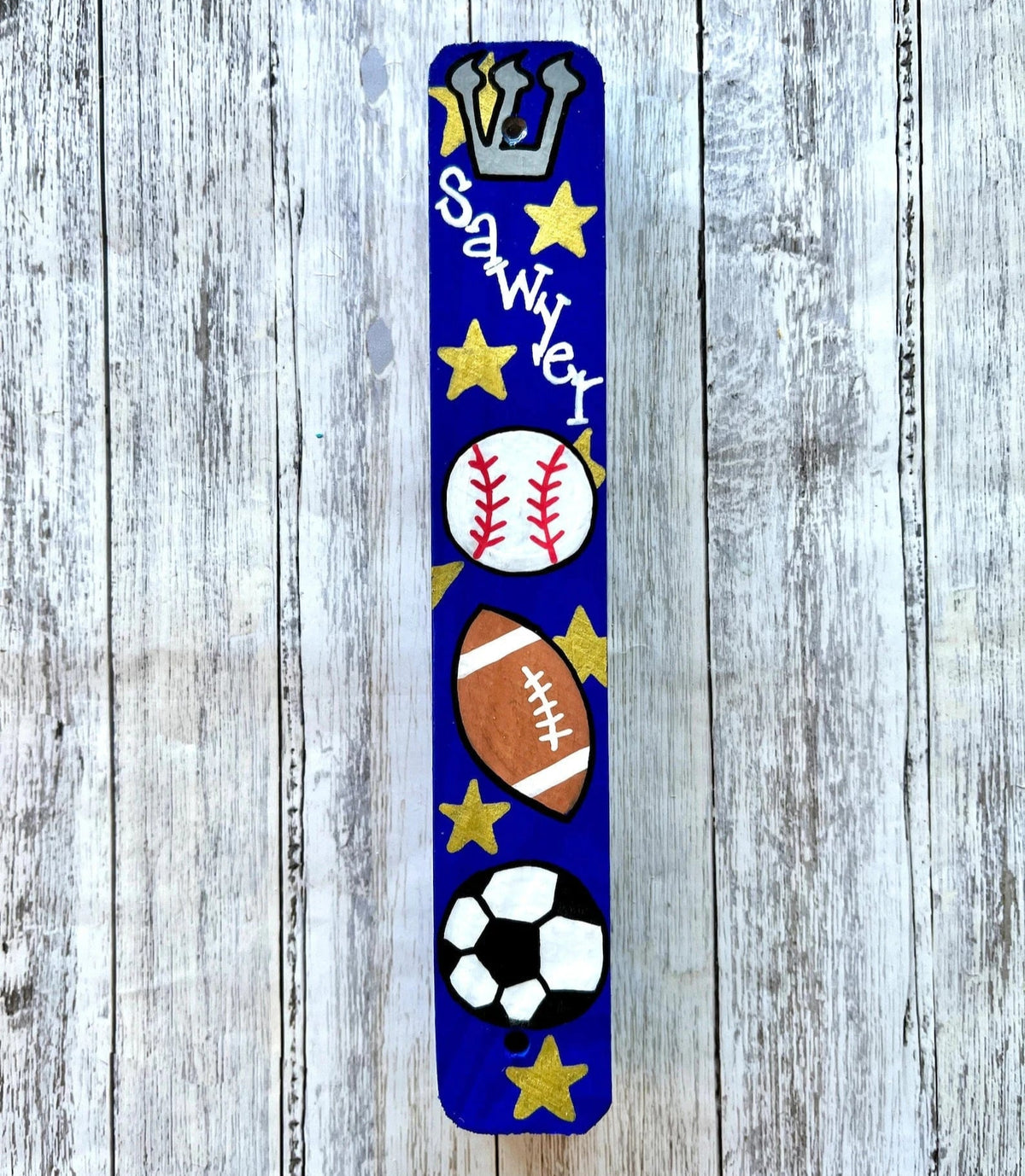 Lea Joelle Handmade - Personalized Sports Mezuzah - Cobalt Blue - ModernTribe