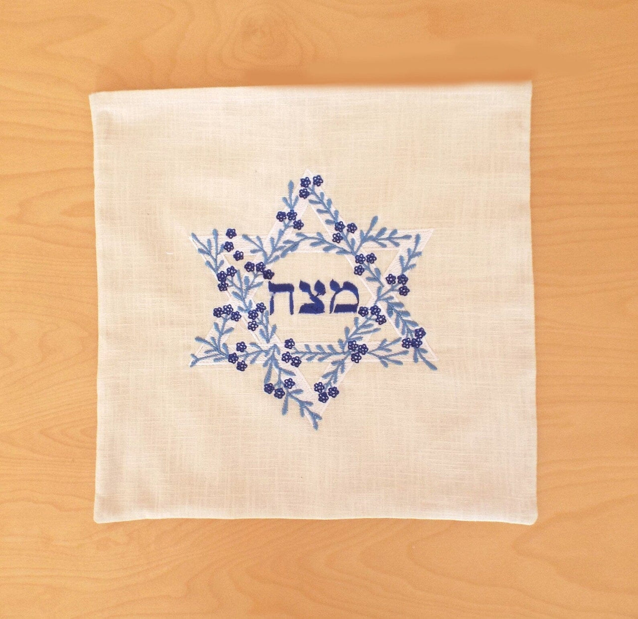 Three Generations - Floral Star of David Matzah Cover and Afikomen Bag Set - ModernTribe
