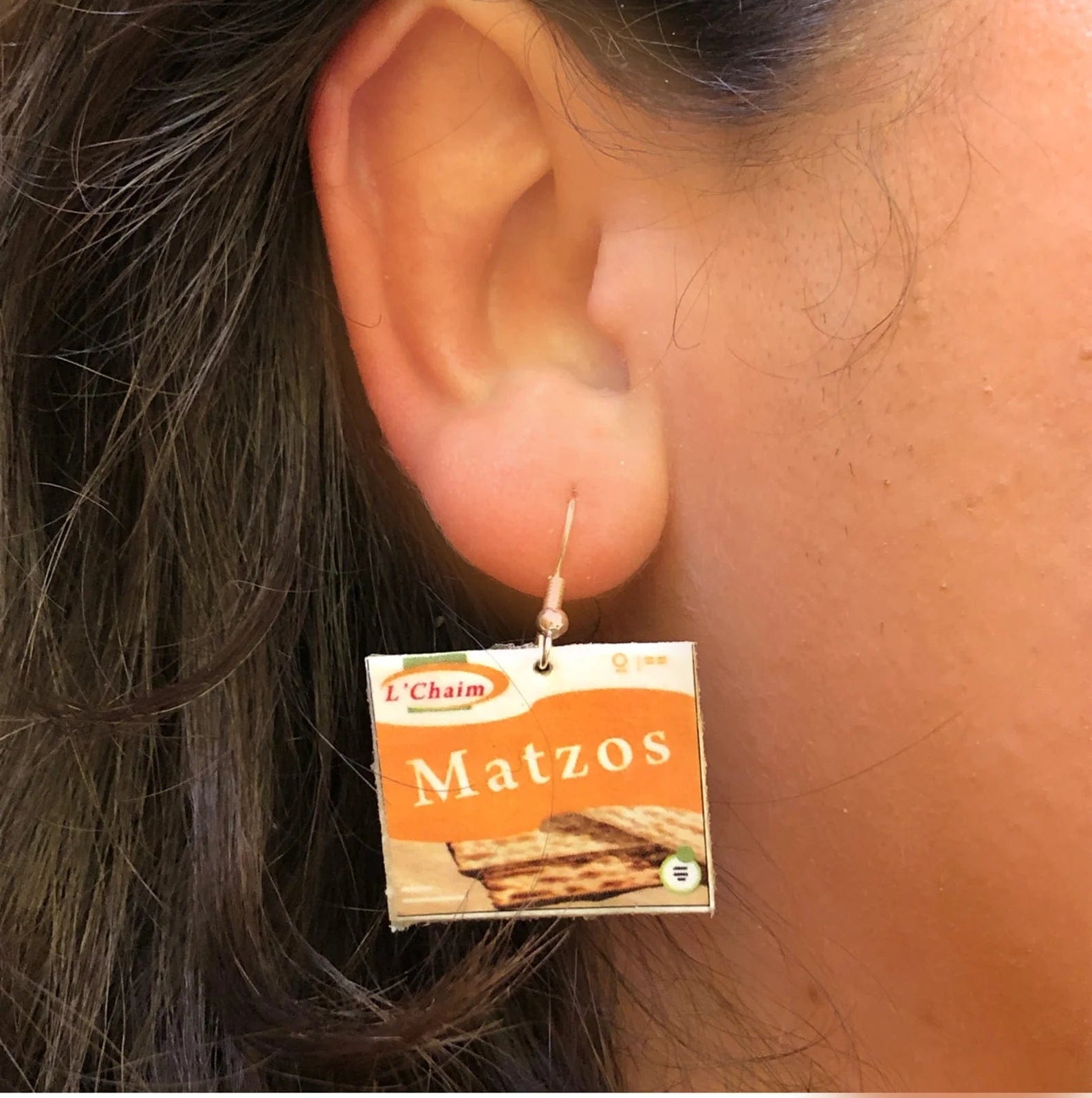 Amelia's Art-ifacts Earrings Passover Matzah and Wine Earrings