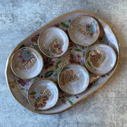Claylicious Candlesticks Ceramic Rustic Seder Plate
