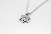 Shani and Adi Jewelry Necklaces Silver Lion Magen David Necklace