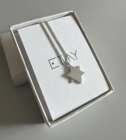 Etay Malka Necklaces Geometric Star of David Necklace - Sterling Silver or Gold-Plated