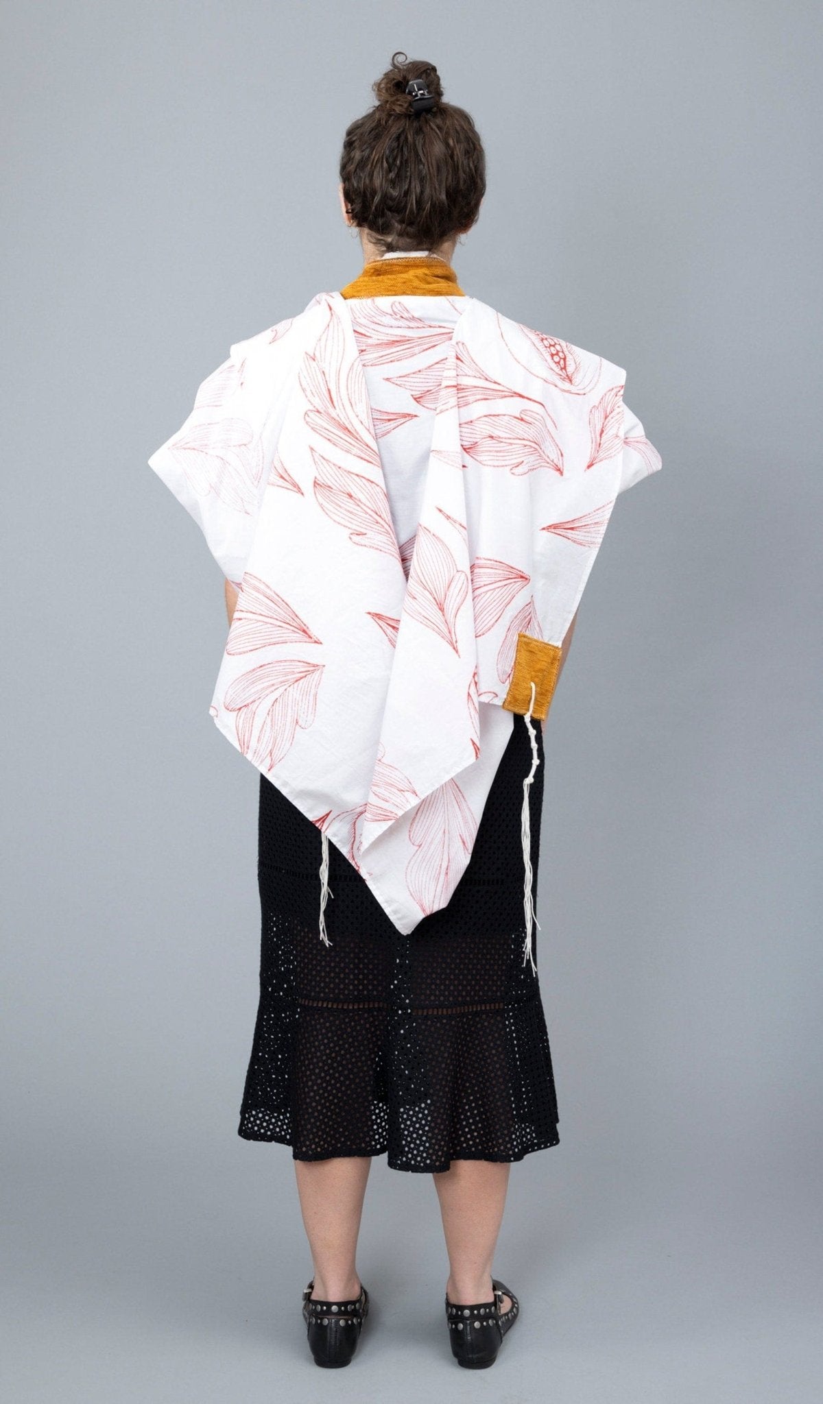 Elly Bovarnick Studios - Red Pomegranates with Yellow Tallit - ModernTribe