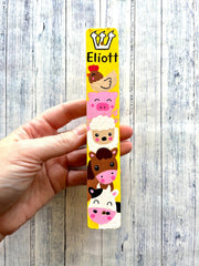 Lea Joelle Handmade Mezuzahs Personalized Farm Animals Mezuzah - Yellow