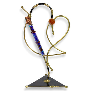 Gary Rosenthal Sculptures Brass Heart Shards Holder by Gary Rosenthal
