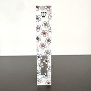 Florida-Funshine Mezuzahs Embellished Acrylic Mezuzah with light pink flower and colored pearls - Floral Judaica Gift - New Baby Gift