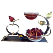 Gary Rosenthal Honey Dishes Brass Apple and Honey Combo Dish by Gary Rosenthal