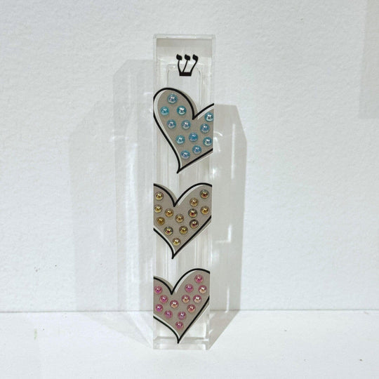 Hearts Embellished Mezuzah