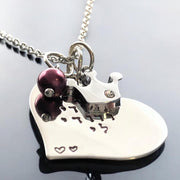 Everything Beautiful - I Am My Beloved's Heart Necklace - Sterling Silver - ModernTribe