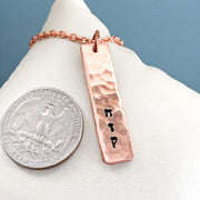 Everything Beautiful - Strong - Chazaq - Hammered Copper Necklace - ModernTribe