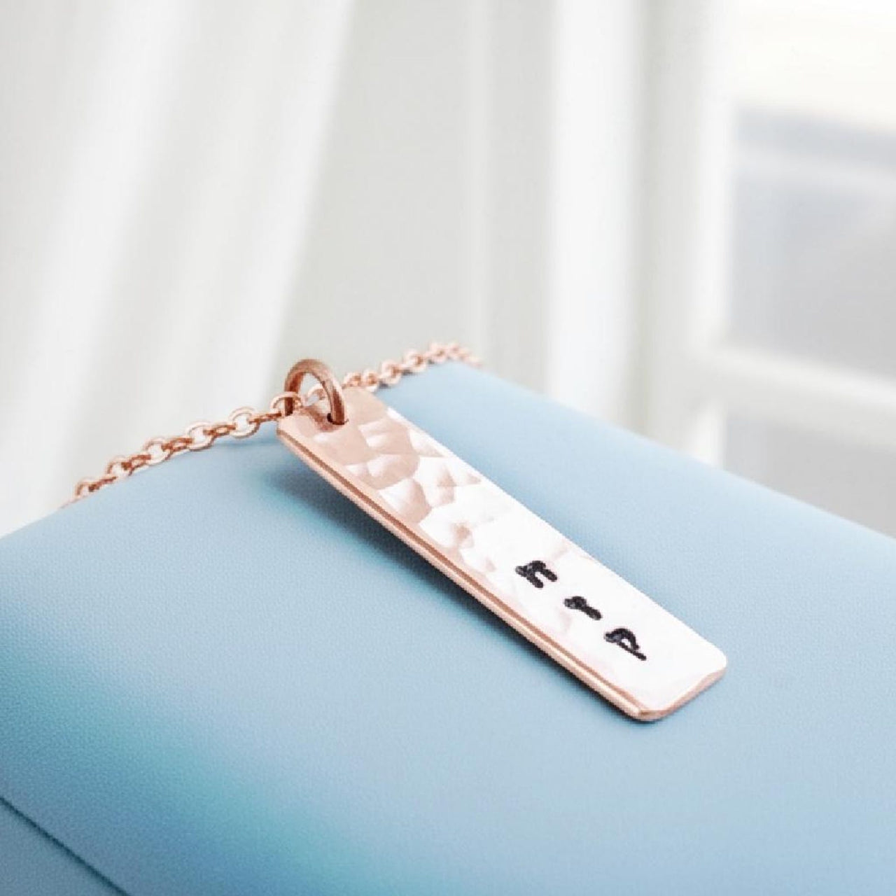Everything Beautiful - Strong - Chazaq - Hammered Copper Necklace - ModernTribe