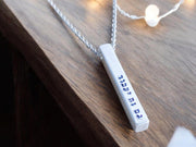 Everything Beautiful - This Too Shall Pass Four - Sided Bar Necklace - Aluminum - ModernTribe