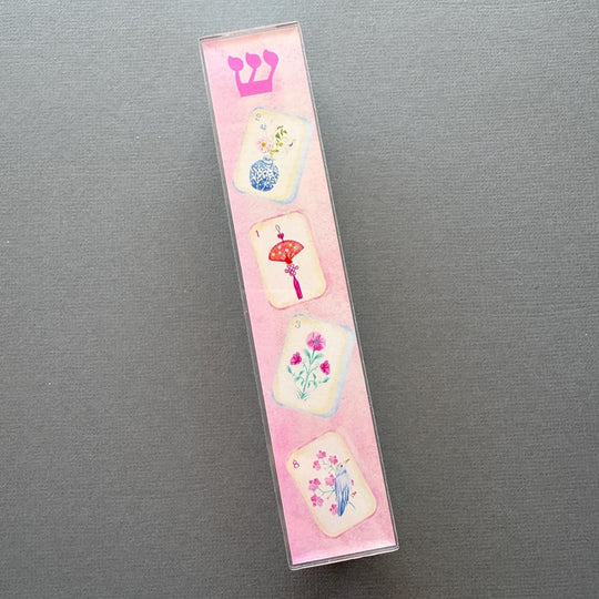 Acrylic Mahjong Mezuzah - Pink