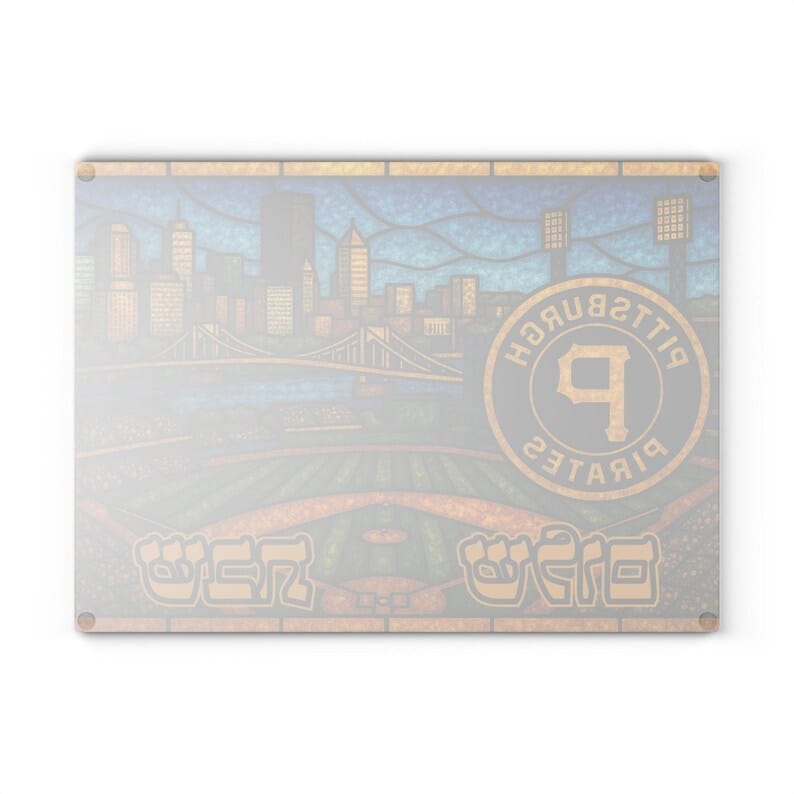 The Rabbi's Wife Challah Boards Baseball Stained Glass Style Challah Board - (Choice of Team)
