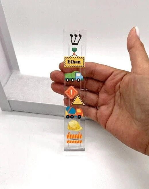Florida - Funshine - Personalized Acrylic Construction Mezuzah - ModernTribe