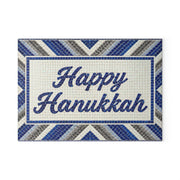 The Rabbi's Wife Trays Happy Hanukkah Mosaic Glass Menorah Drip Tray