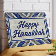 The Rabbi's Wife Trays Happy Hanukkah Mosaic Glass Menorah Drip Tray