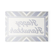 The Rabbi's Wife Trays Happy Hanukkah Mosaic Glass Menorah Drip Tray
