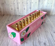 Lea Joelle Handmade Menorahs Personalized Flowers Menorah - Light Pink